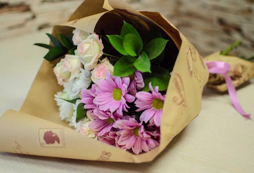 Букет цветов из: Розы и Хризантемы в Краснослободске Республики Мордовия