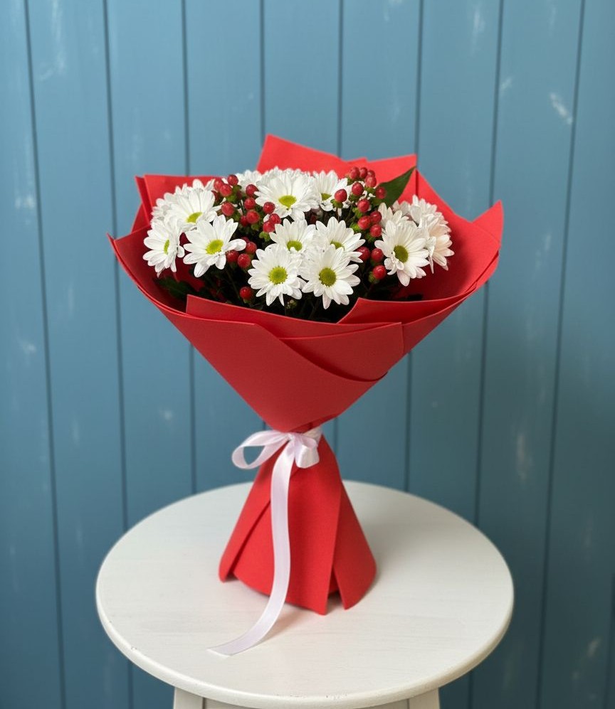 Букет цветов из: Хризантемы в Краснослободске Республики Мордовия