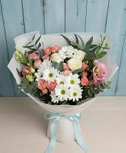 Букет цветов из:  Розы, Лизиантусы и Хризантемы #REPLACE_PRED# Краснослободске Республики Мордовия