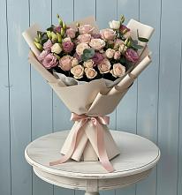 Букет цветов из:  Розы и Лизиантусы в Краснослободске Республики Мордовия