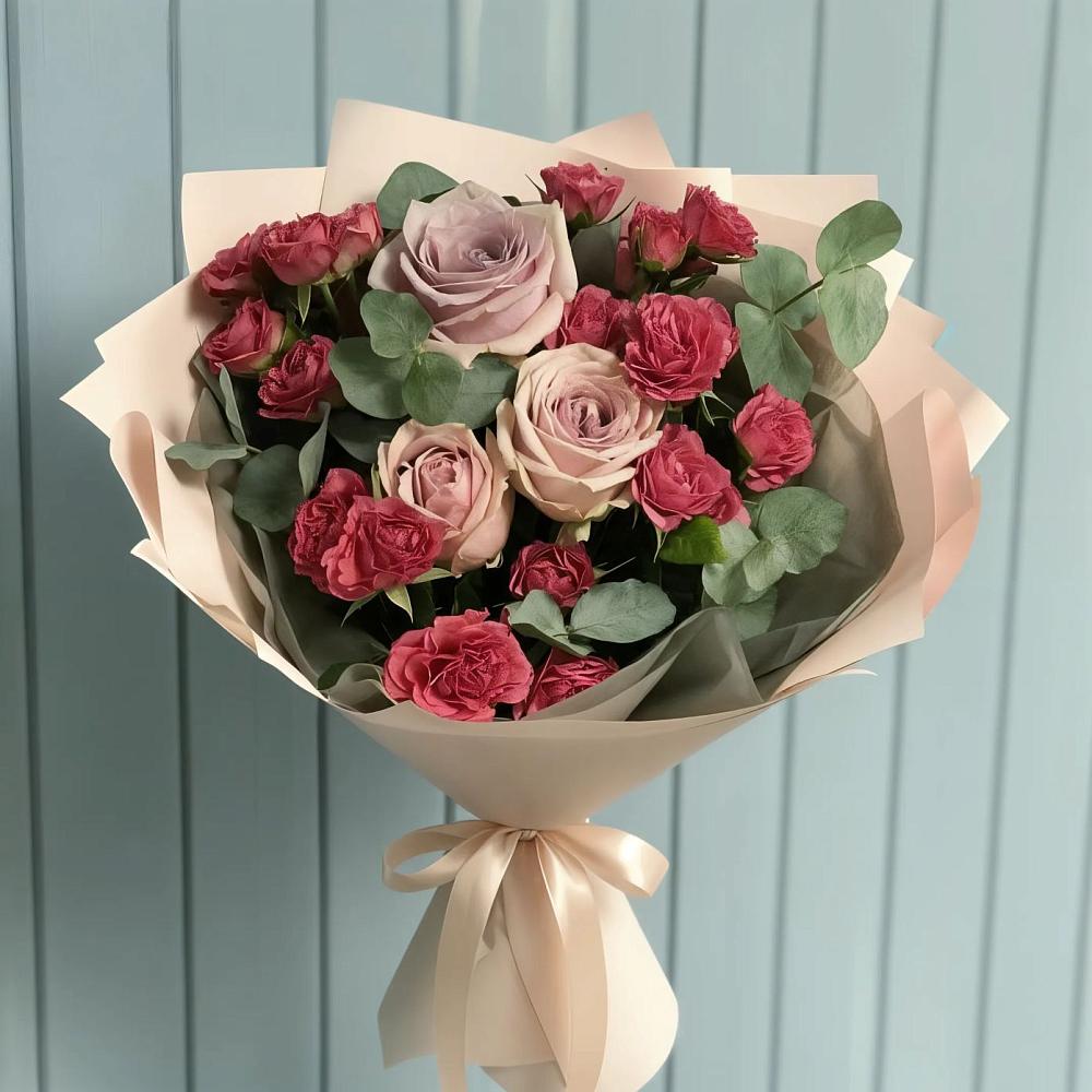 Букет цветов из: Гвоздики и Розы в Краснослободске Республики Мордовия