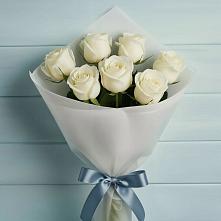 Букет 7 Белых роз Эдлесс Лав #REPLACE_PRED# Краснослободске Республики Мордовия