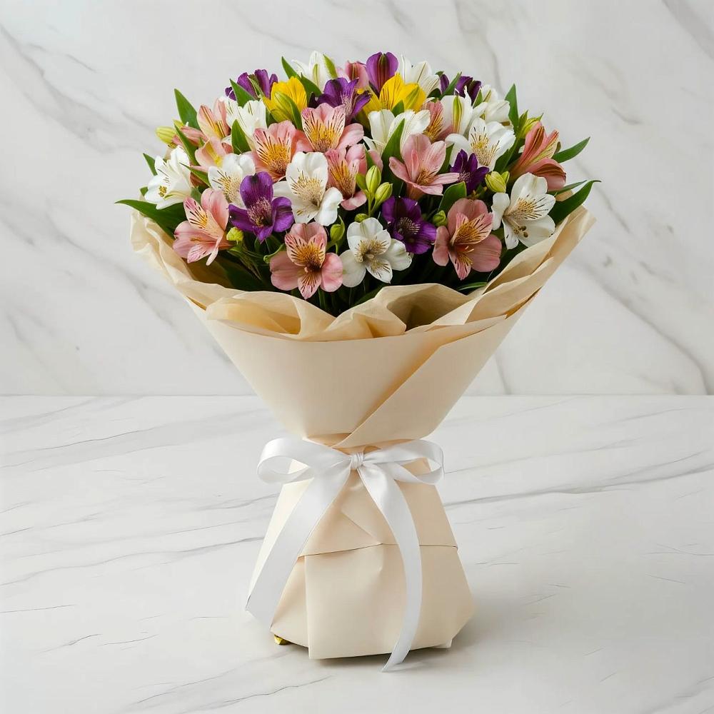 Букет цветов из: Альстромерии в Краснослободске Республики Мордовия