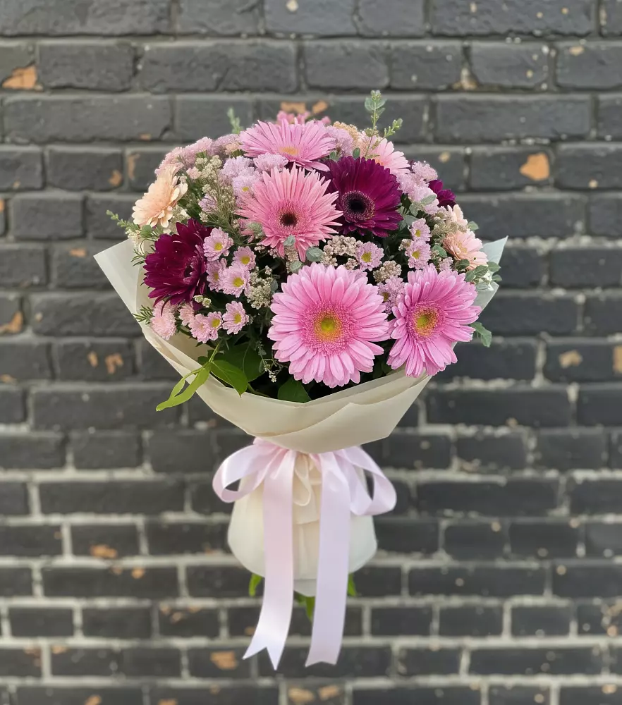 Букет цветов из: Герберы и Хризантемы в Краснослободске Республики Мордовия
