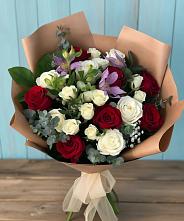Букет цветов из:  Розы и Альстромерии в Краснослободске Республики Мордовия