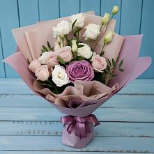 Букет цветов из:  Розы и Лизиантусы в Краснослободске Республики Мордовия