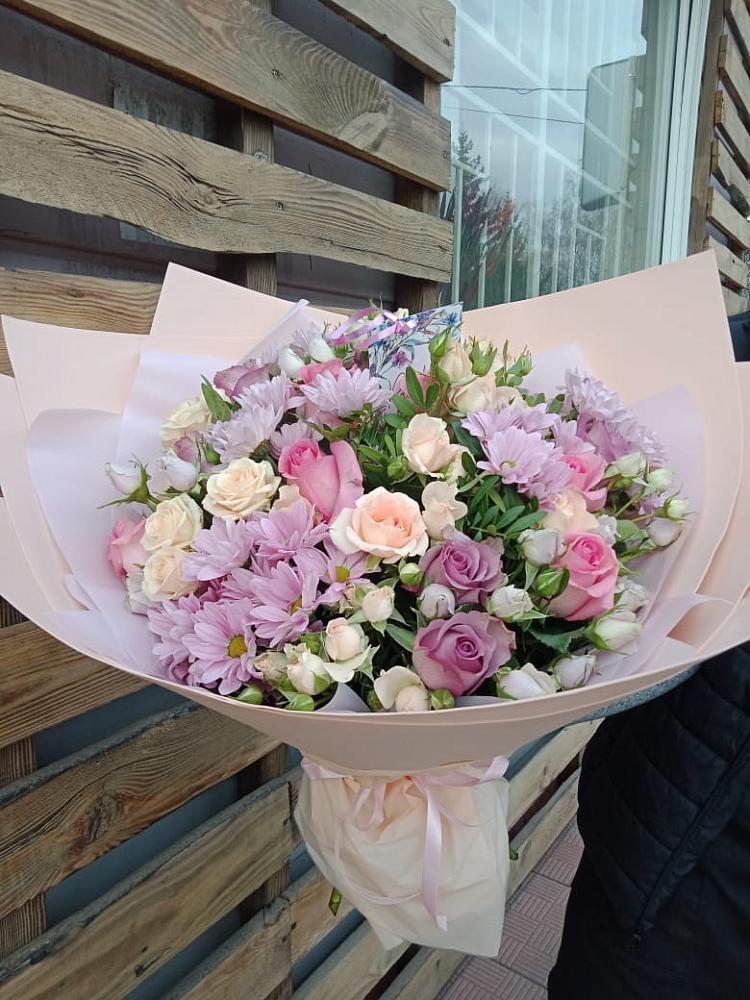 Букет цветов из: Розы и Хризантемы в Краснослободске Республики Мордовия