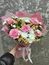 Букет цветов из:  Гвоздики, Орхидеи и Розы #REPLACE_PRED# Краснослободске Республики Мордовия