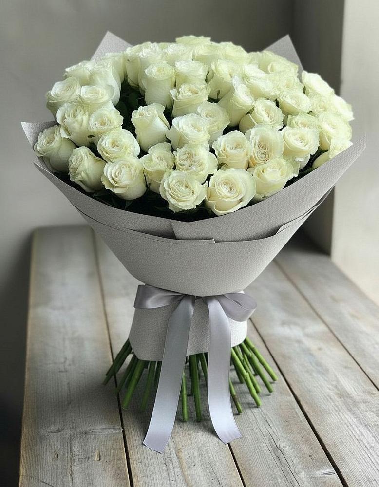 Букет 35 Белых роз в Краснослободске Республики Мордовия