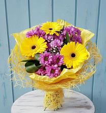 Букет цветов из:  Хризантемы и Герберы в Краснослободске Республики Мордовия