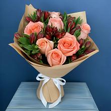 Букет цветов из:  Розы и Альстромерии #REPLACE_PRED# Краснослободске Республики Мордовия