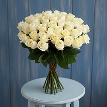 Букет 51 Белая роза Эдлесс Лав #REPLACE_PRED# Краснослободске Республики Мордовия