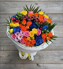 Букет цветов из:  Розы и Хризантемы в Краснослободске Республики Мордовия