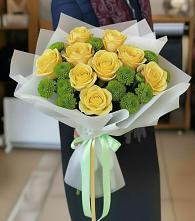 Букет цветов из:  Хризантемы и Розы в Краснослободске Республики Мордовия