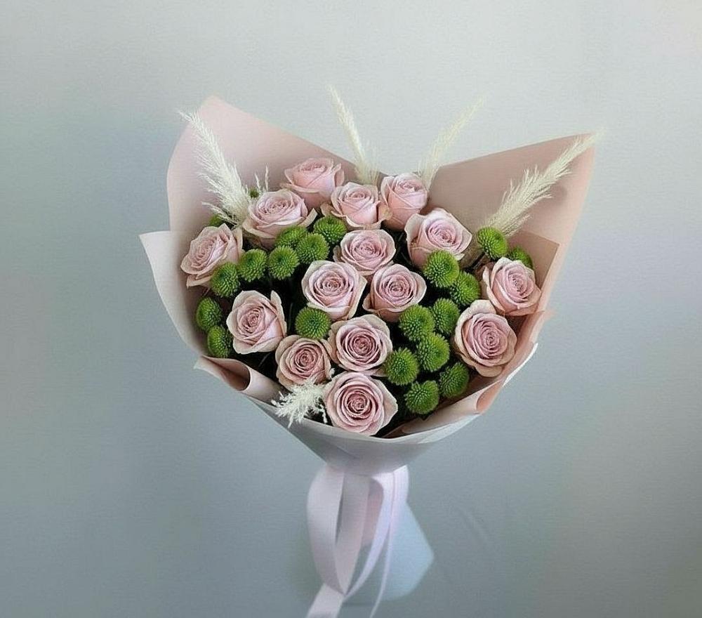 Букет цветов из: Розы и Хризантемы в Краснослободске Республики Мордовия