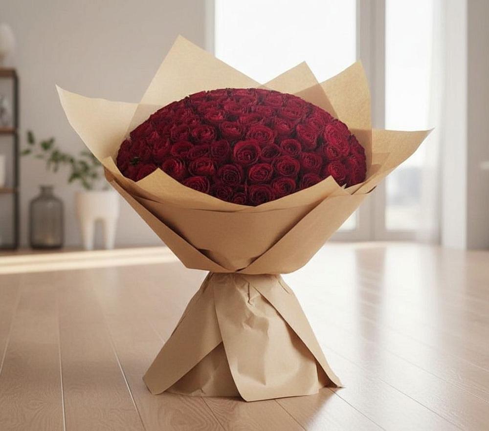 Букет 101 Красная роза в Краснослободске Республики Мордовия