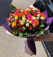 Букет Микс из разноцветных кустовых роз #REPLACE_PRED# Краснослободске Республики Мордовия