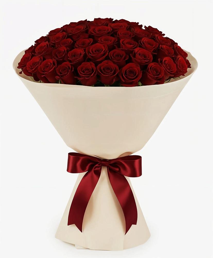 Букет 101 Бордовая роза Блэк Бакарра в Краснослободске Республики Мордовия