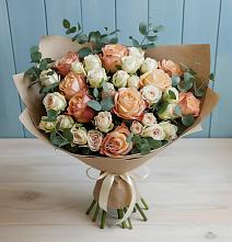 Букет цветов из:  Альстромерии и Розы в Краснослободске Республики Мордовия